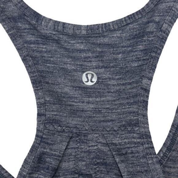 LULULEMON Salute the Sun Tank Sz 4 Heathered Inkwell - Picture 6 of 6